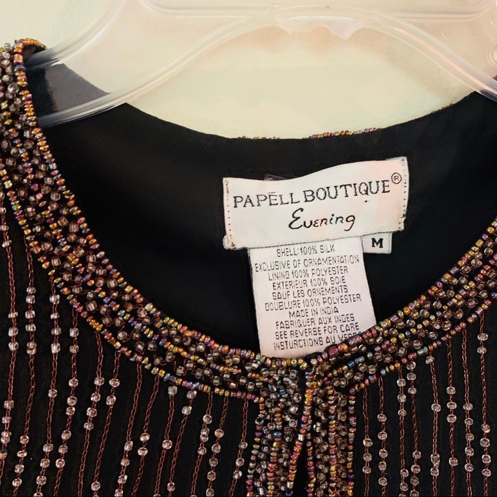 PAPÉLL EVENING BOUTIQUE BEADED JACKET Medium - Picture 3 of 11